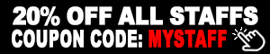 20% Off All Staffs!
