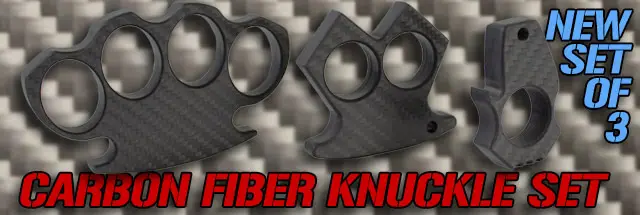 This Set of Carbon Fiber Knuckle Dusters gives you Options!