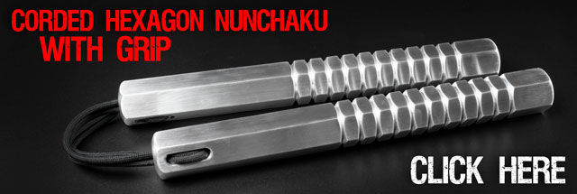 Build Muscle and Speed with the Corded Hexagon Nunchaku with Grip!