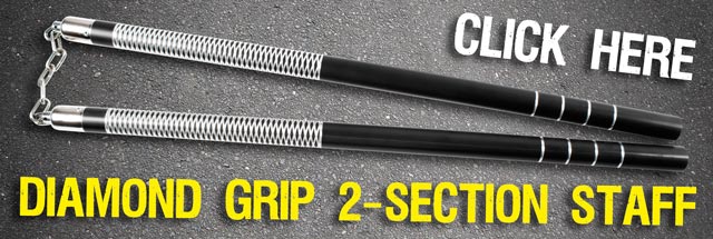 The Diamond Grip 2-Section Staff is the Hybrid Martial Arts Weapon You Need to Try!