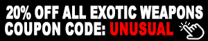 20% Off All Exotic Weapons!