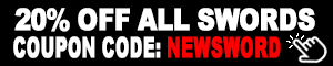 20% Off All Swords!