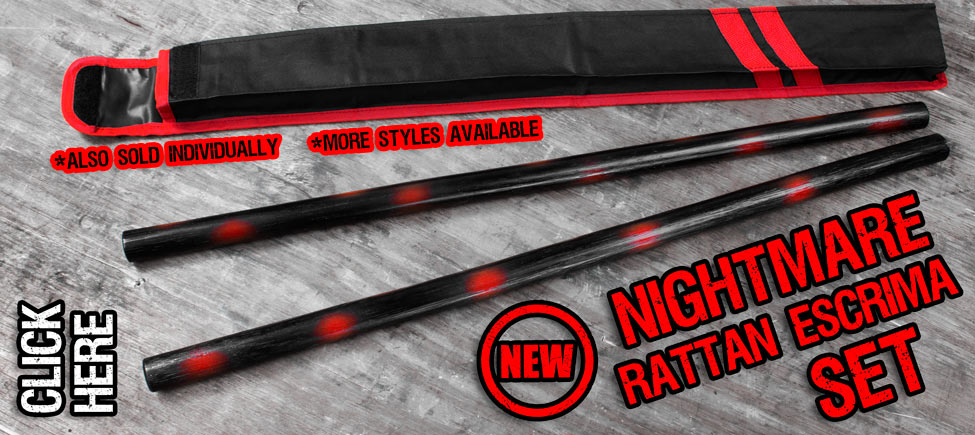 The Nightmare Escrima Set is the Ultimate in Arnis Training!