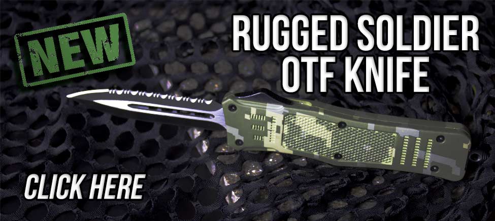 The Rugged Soldier OTF Knife has got your back
