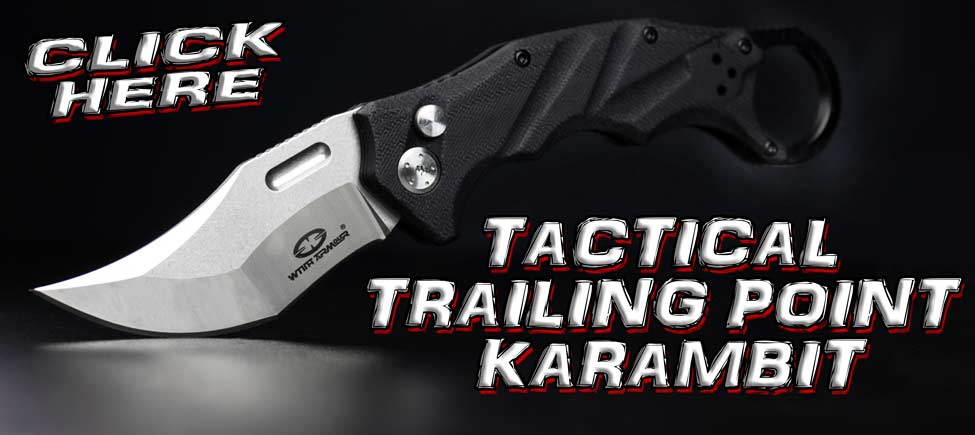 Take Home the Wicked Cool Tactical Trailing Point Karambit!