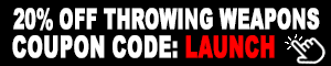 20% Off All Throwing Weapons!