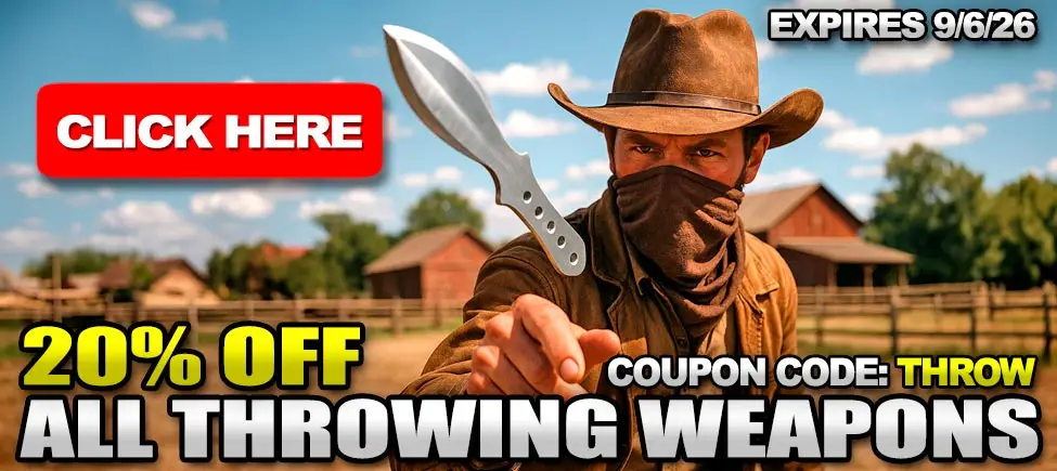 20% off all throwing weapons