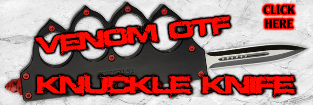 The Venom OTF Knuckle Knife is ready to bite!