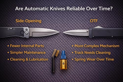 Knife reliability and maintenance comparison