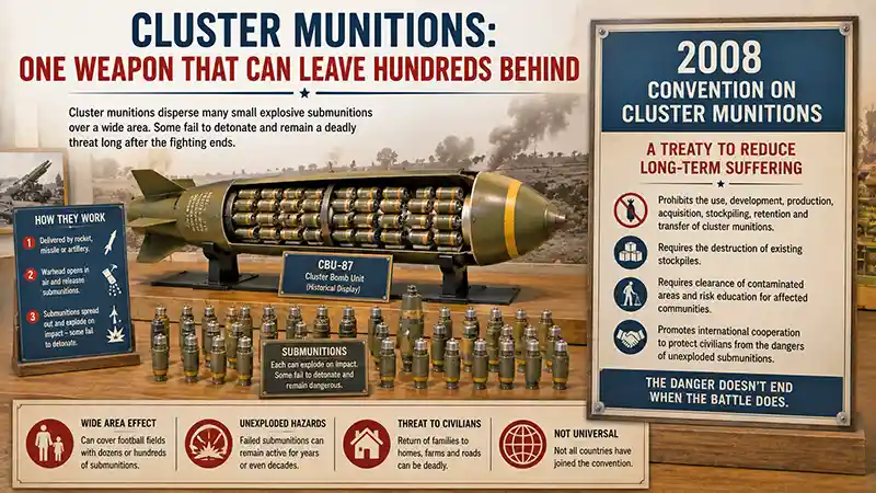 Cluster munitions and the 2008 Convention banning their use