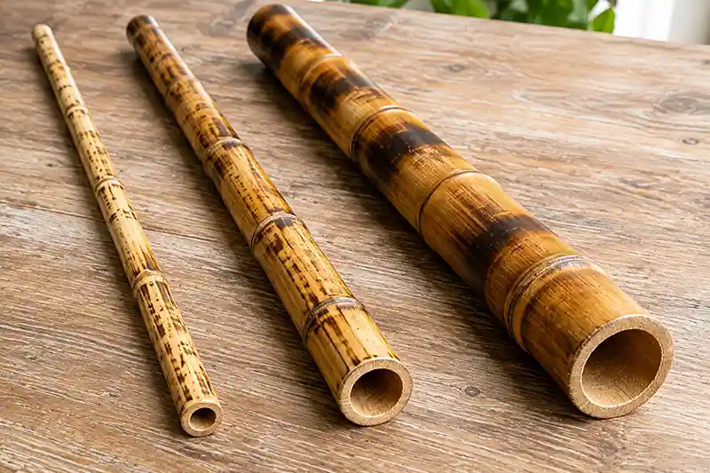 Rattan escrima sticks in different diameters