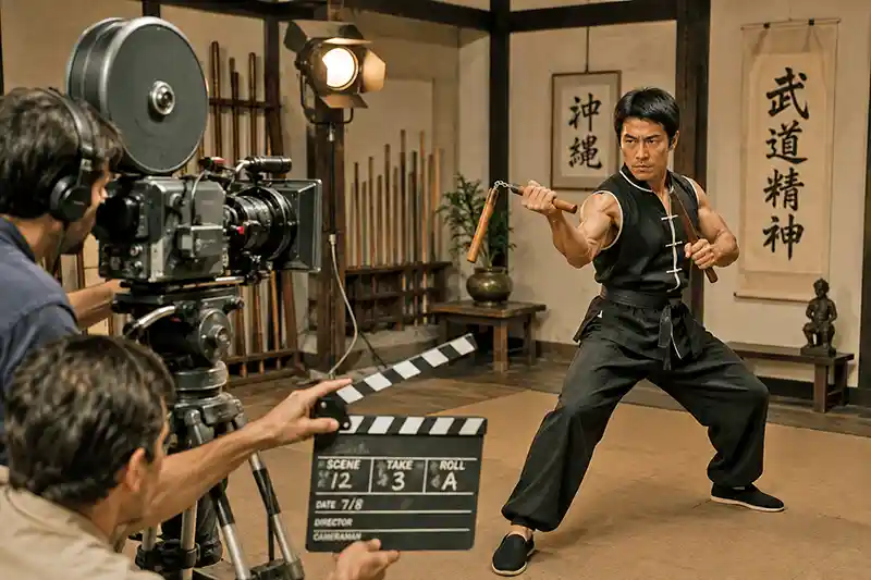 Behind-the-Scenes Dojo Fight Scene