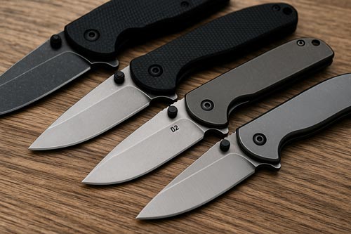 Comparison of various knife blade steels.