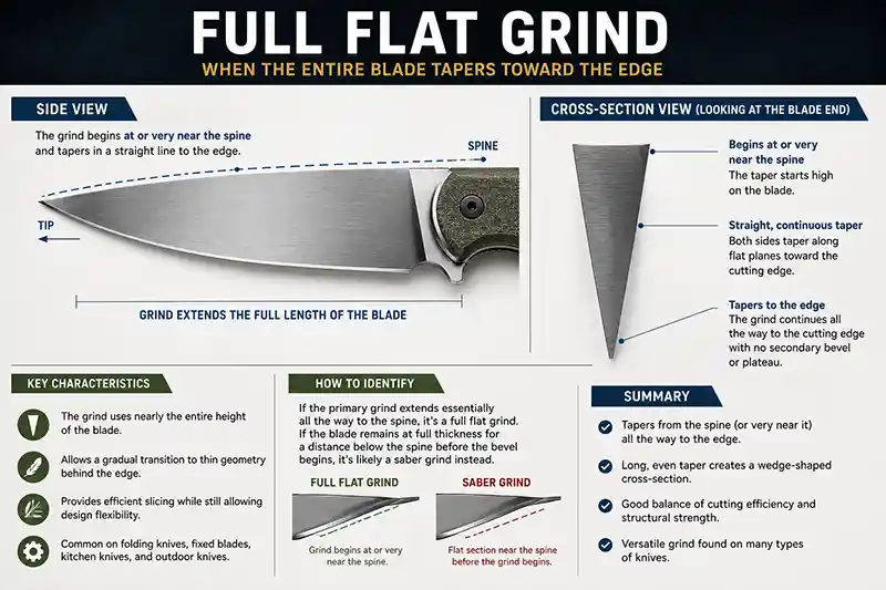 Full Flat Grind Knife Guide