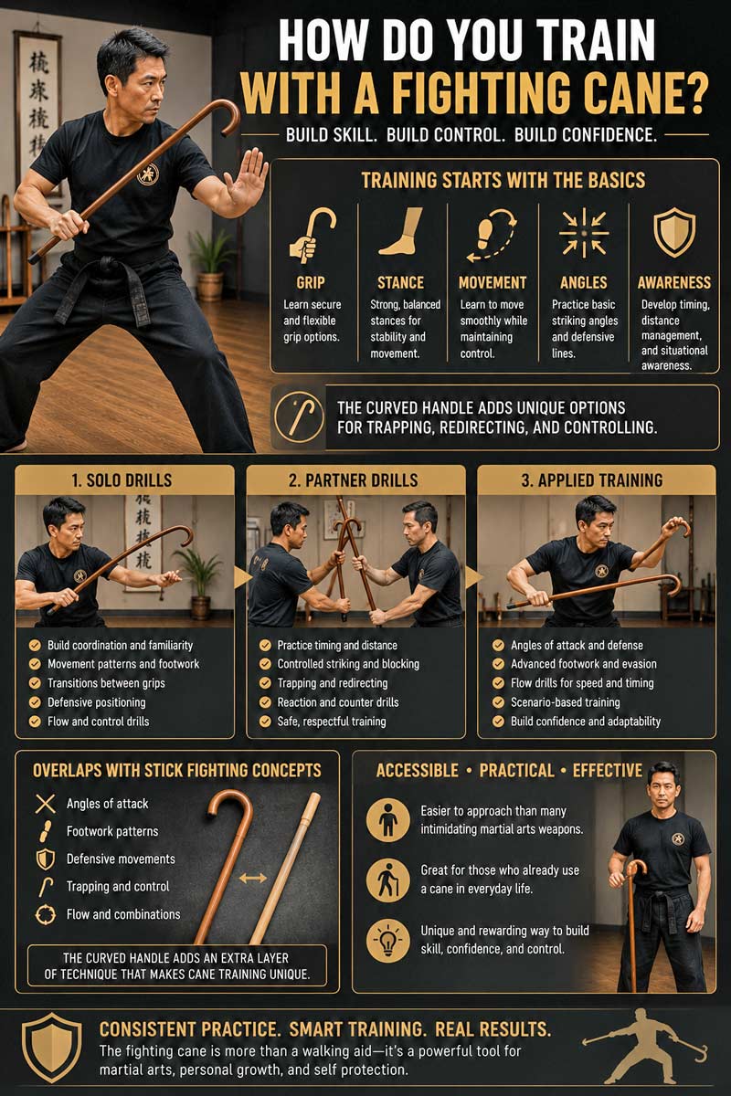 Martial arts cane training guide