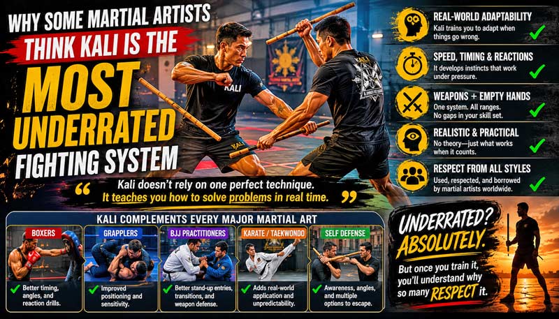 Why Kali martial arts is an underrated fighting system infographic