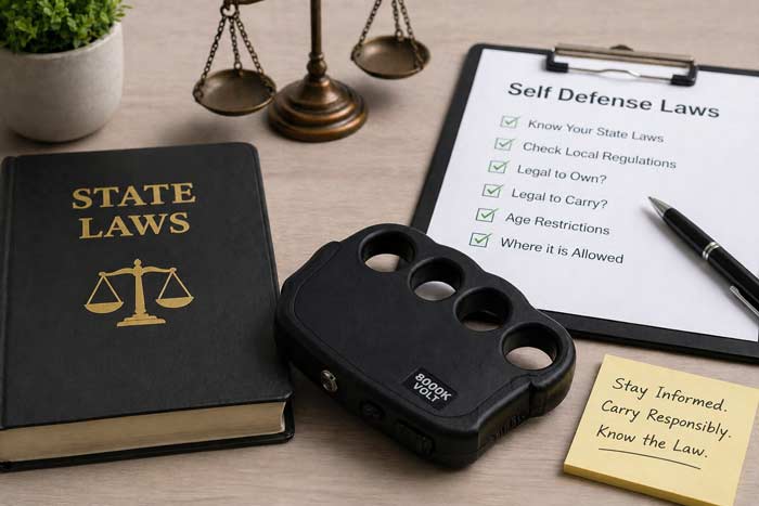 State laws regarding stun knuckles.