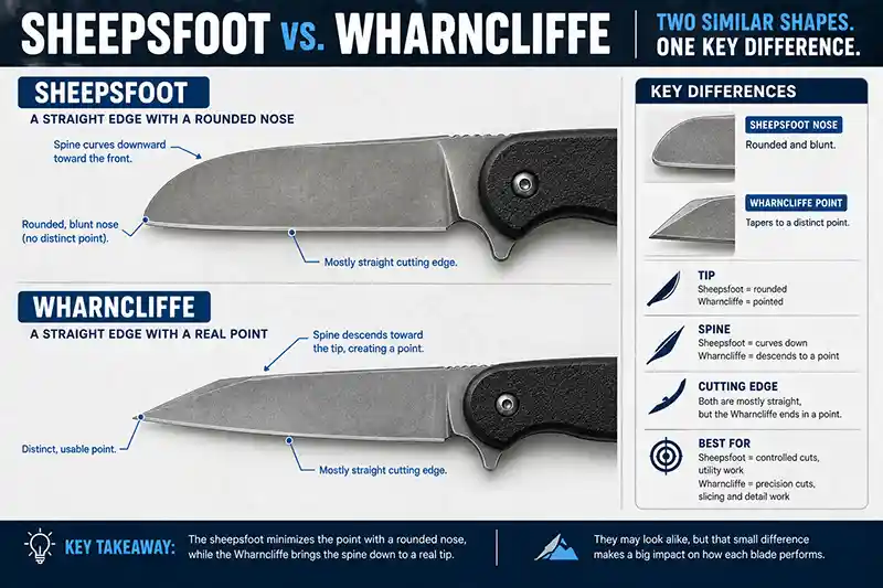 Sheepsfoot vs. Wharncliffe: Blade Differences
