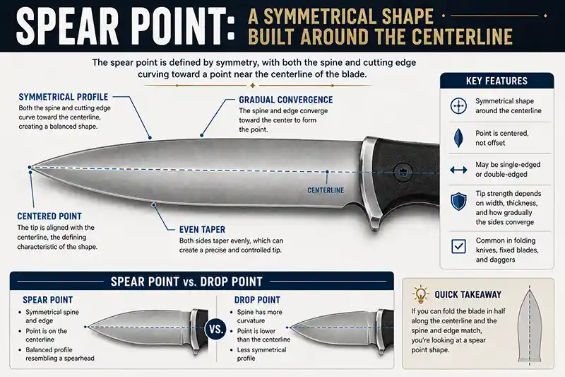 Spear Point Knife Anatomy Guide