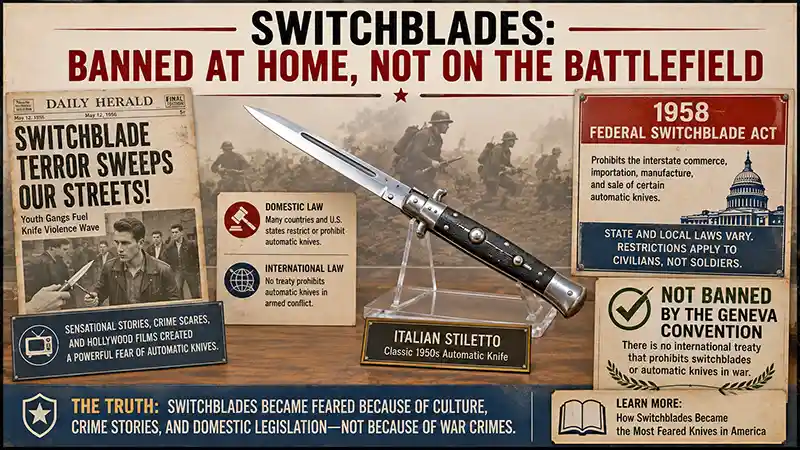 Switchblade knife and the 1958 Federal Switchblade Act
